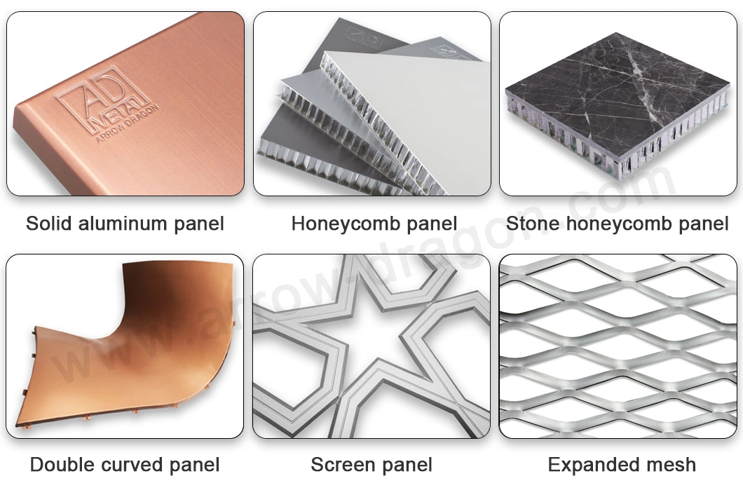 High Strength Laser Cut Aluminum Wall Cladding for Commercial Building